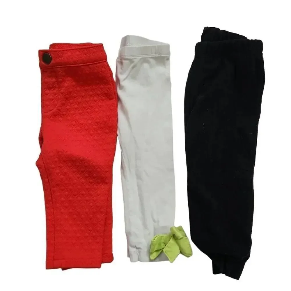 Girls Size 12 Months Lot of 7 Pants Sweater Furry Vest Bundle